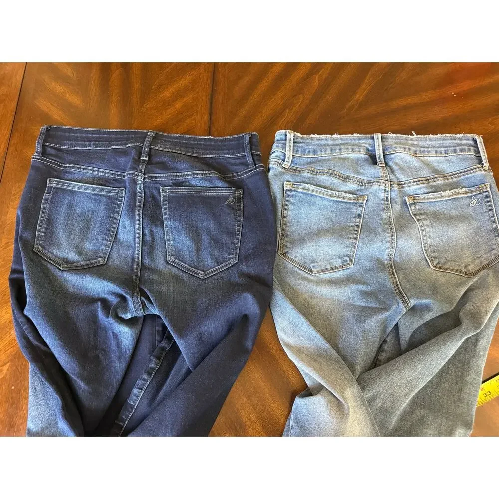 Lot of 2 Sam Edelman The Stiletto High Rise Skinny Jeans 29 Blue Stretch Casual